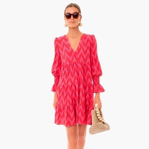 Tuckernuck Pomander Place Hot Pink Ikat Kenzo Dress Small